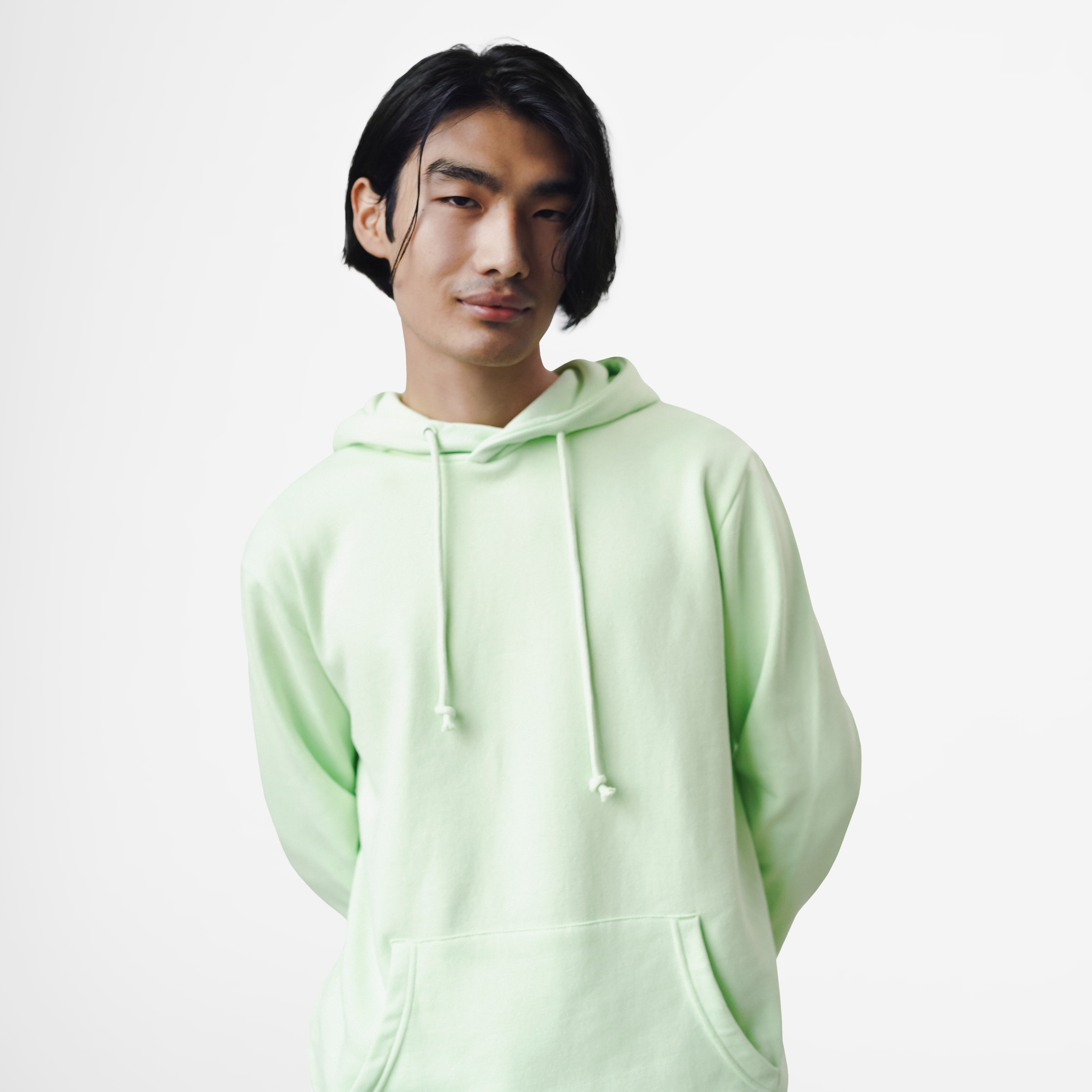 Seefoam Green Pouch Pocket Hoodie